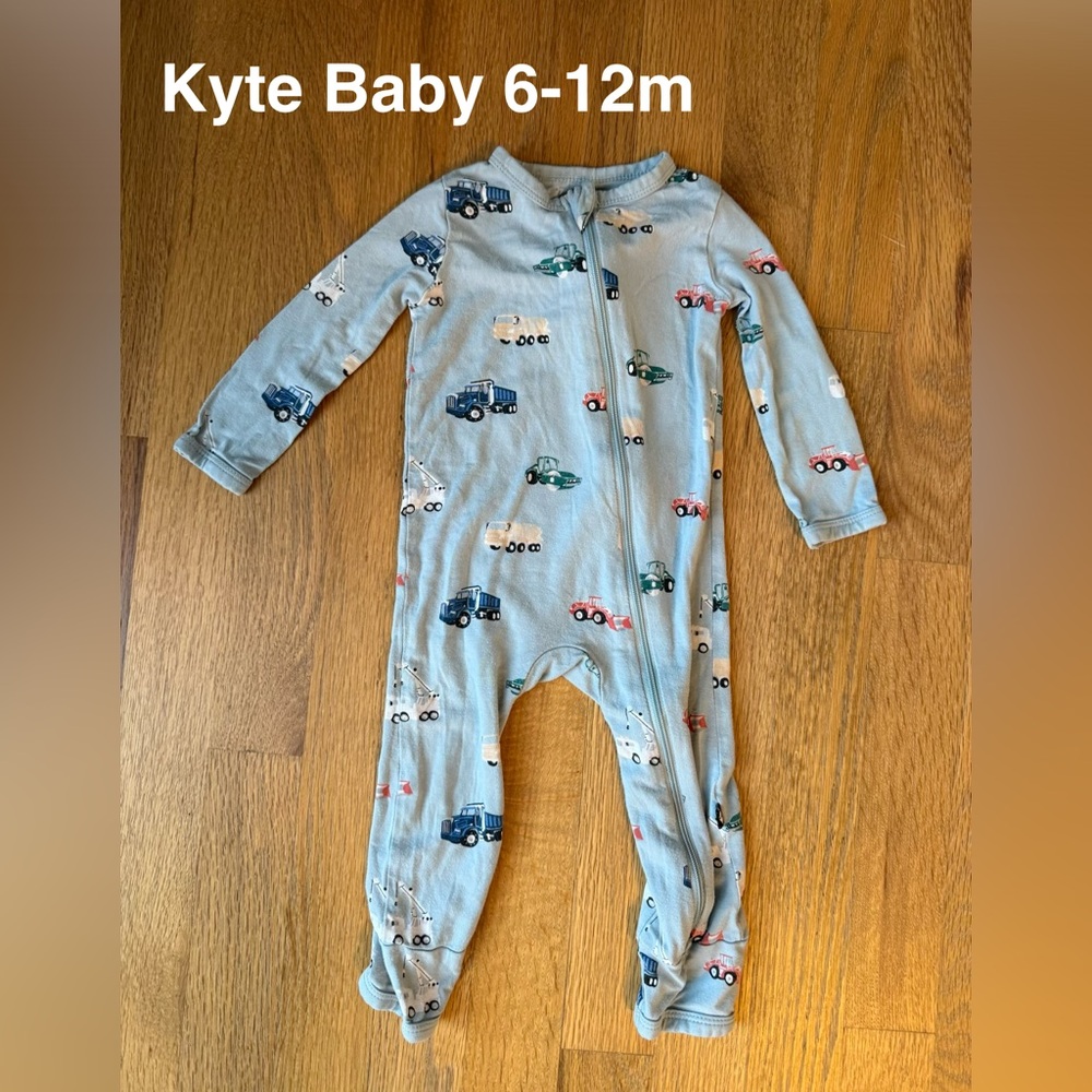 Kids One Piece with Vehicle Print - Blue